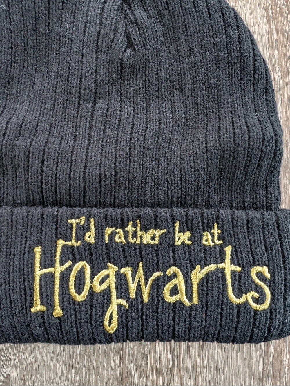 NWT Wizarding World Harry Potter Id Rather Be At Hogwarts Hat Beanie Winter - Picture 2 of 6